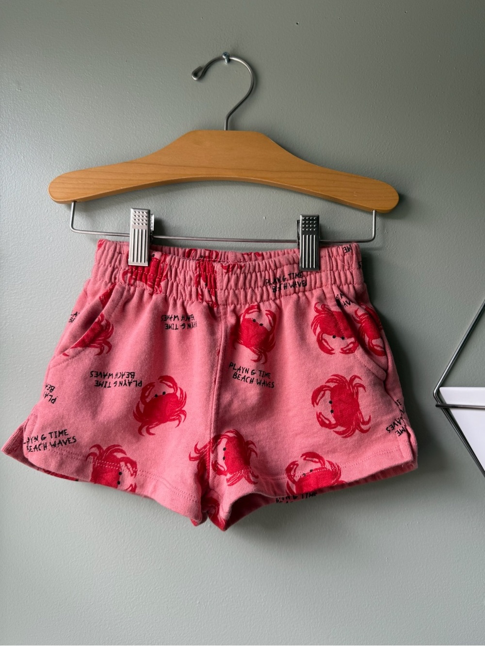Zara Pink Crab Print Girls' Shorts